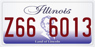 IL license plate Z666013