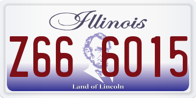 IL license plate Z666015