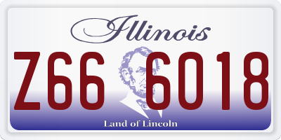 IL license plate Z666018