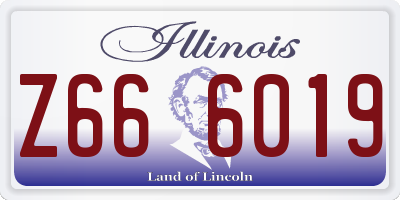 IL license plate Z666019