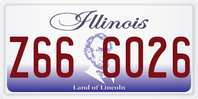 IL license plate Z666026
