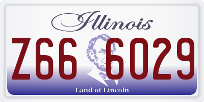 IL license plate Z666029