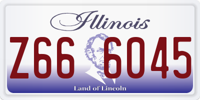 IL license plate Z666045