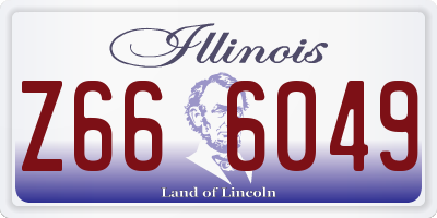 IL license plate Z666049