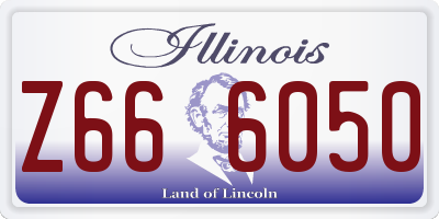 IL license plate Z666050