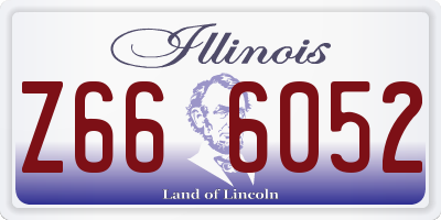 IL license plate Z666052