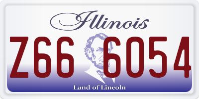 IL license plate Z666054