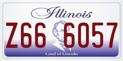 IL license plate Z666057