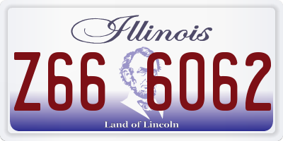 IL license plate Z666062