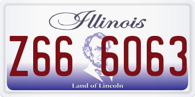 IL license plate Z666063