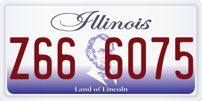 IL license plate Z666075