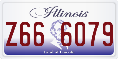 IL license plate Z666079