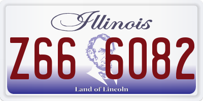 IL license plate Z666082