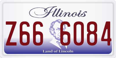 IL license plate Z666084