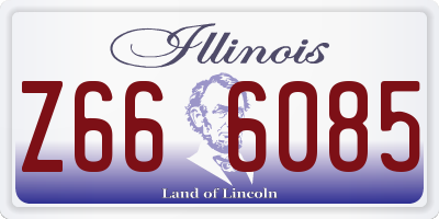 IL license plate Z666085