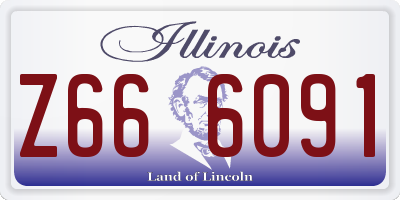 IL license plate Z666091