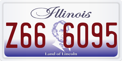 IL license plate Z666095