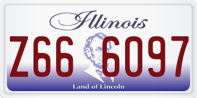 IL license plate Z666097