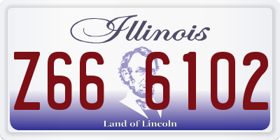 IL license plate Z666102