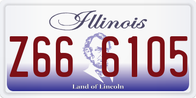 IL license plate Z666105