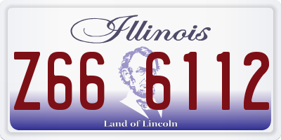 IL license plate Z666112