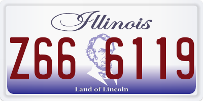 IL license plate Z666119