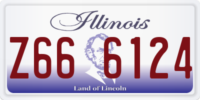 IL license plate Z666124