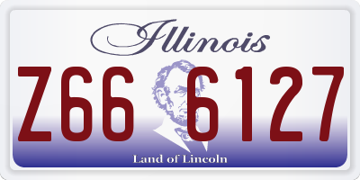 IL license plate Z666127