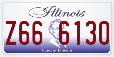 IL license plate Z666130