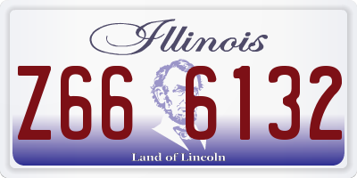 IL license plate Z666132