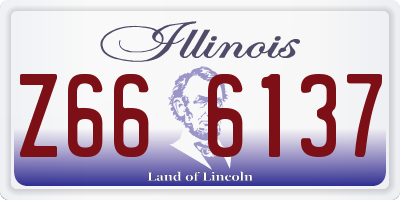 IL license plate Z666137