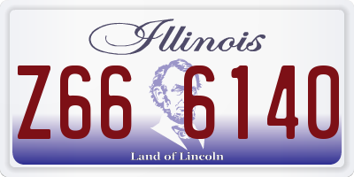 IL license plate Z666140