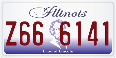 IL license plate Z666141