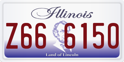 IL license plate Z666150
