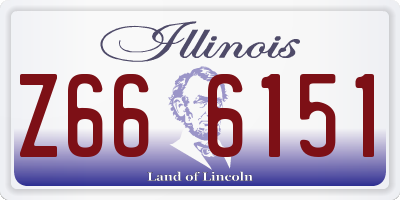 IL license plate Z666151