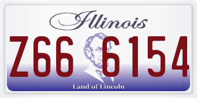 IL license plate Z666154
