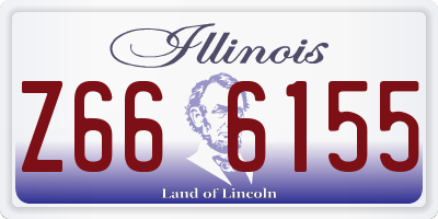 IL license plate Z666155