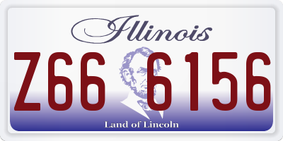 IL license plate Z666156