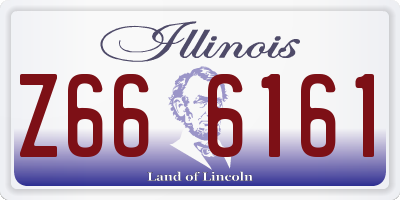 IL license plate Z666161