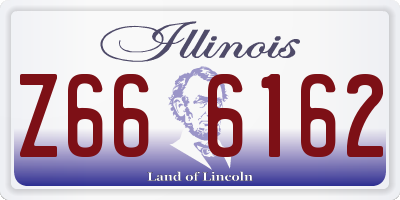 IL license plate Z666162