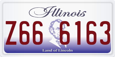 IL license plate Z666163