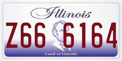 IL license plate Z666164
