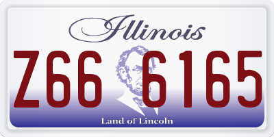 IL license plate Z666165