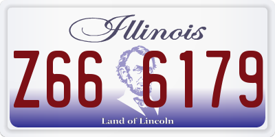 IL license plate Z666179