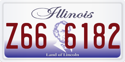 IL license plate Z666182