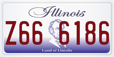 IL license plate Z666186