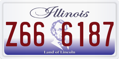 IL license plate Z666187