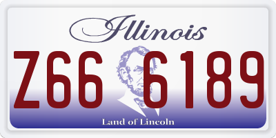 IL license plate Z666189