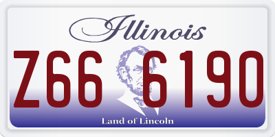 IL license plate Z666190