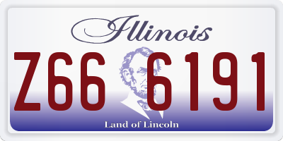 IL license plate Z666191